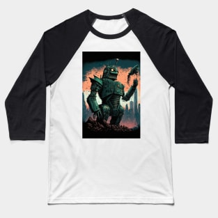 Monster giant robot attacking the city Baseball T-Shirt